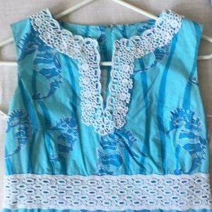 Lilly Pulitzer eyelet trim shift dress Sz. 6